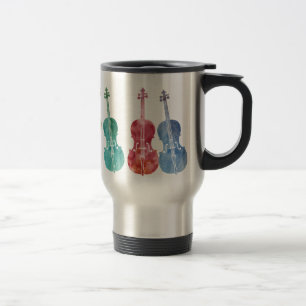 Multicolored Cellos Travel Mug