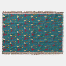 Multicolored Christian Crosses Pattern