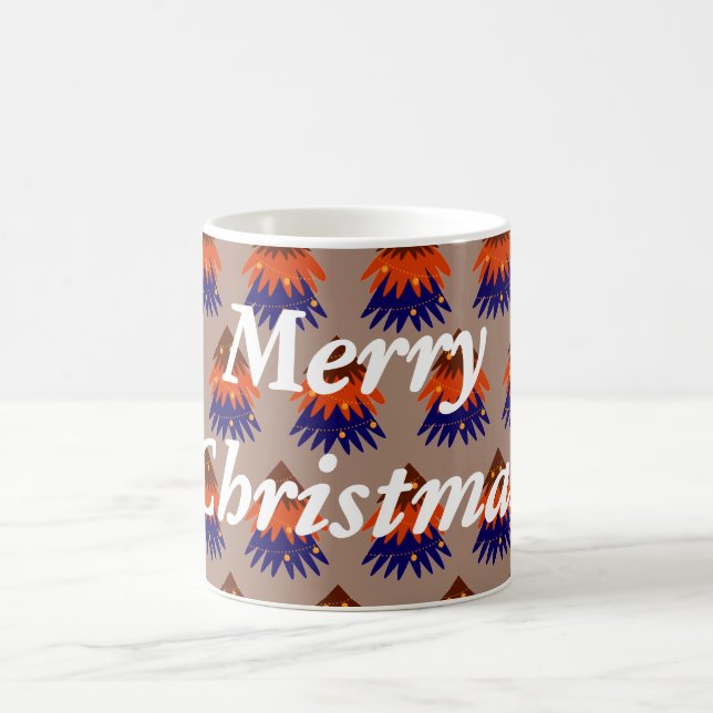 Multicolored Christmas Tree - Coffee Mug (Center)