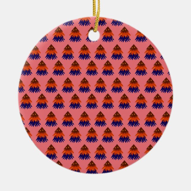 Multicolored Christmas Tree - Ornament (Front)