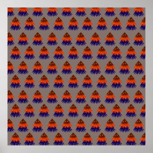 Multicolored Christmas Tree - Poster