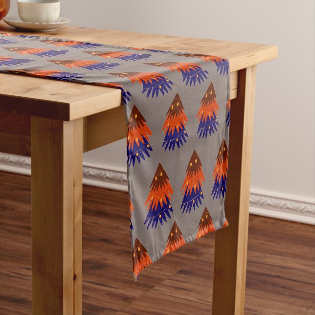 Multicolored Christmas Tree - Table Runner (In Situ)
