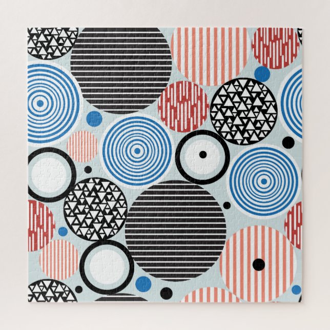 Multicolored circles, graphic pattern design. jigsaw puzzle (Vertical)