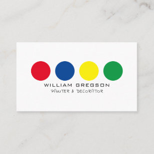 Multicolored Circles, Painter & Decorator Business Card