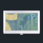Multicolored Circles & Panels Business Card Holder<br><div class="desc">Vision Studio created this work showcasing multicolored circles within multicolored panels. A busy piece,  the warmth of the palate keeps your eye from wandering away. Order yours today!</div>