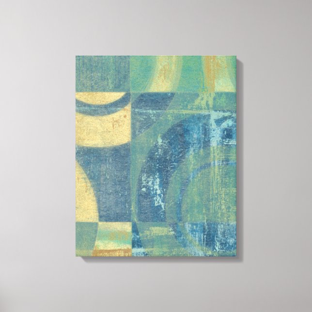 Multicolored Circles & Panels Canvas Print (Front)