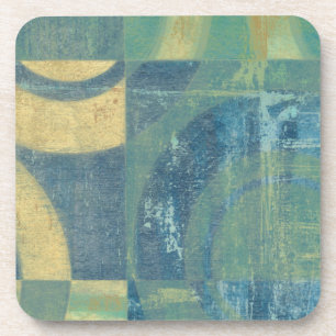 Multicolored Circles & Panels Coaster