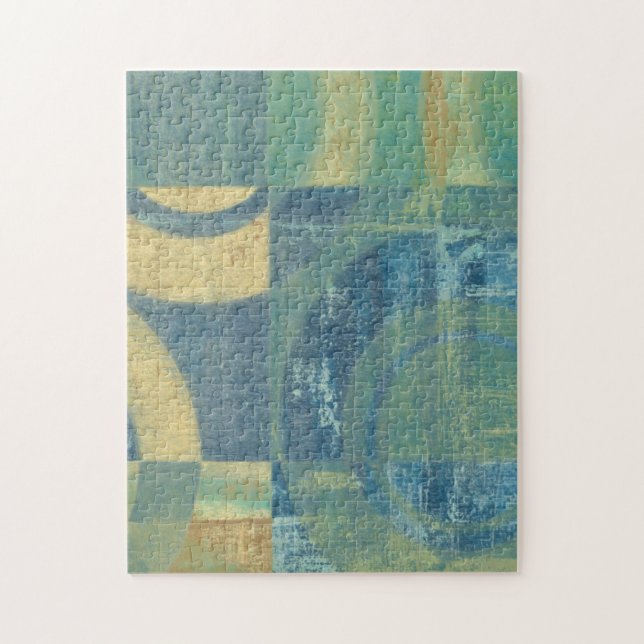 Multicolored Circles & Panels Jigsaw Puzzle (Vertical)