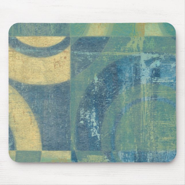 Multicolored Circles & Panels Mouse Mat (Front)