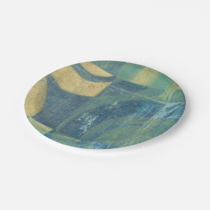 Multicolored Circles & Panels Paper Plate