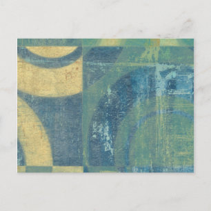 Multicolored Circles & Panels Postcard