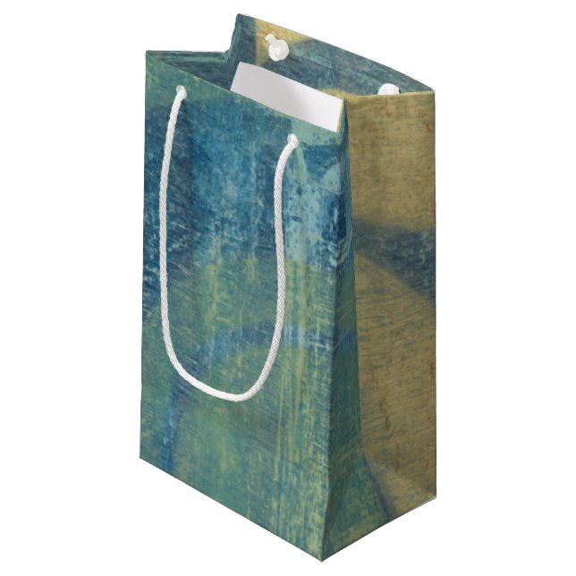 Multicolored Circles & Panels Small Gift Bag (Front Angled)