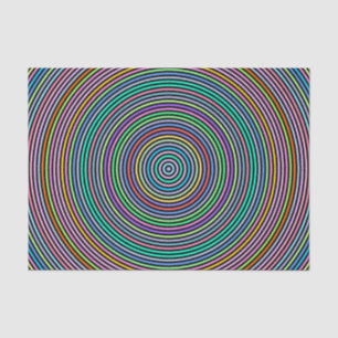 Multicolored Circles/Rings Pattern Tissue Paper