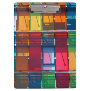 Multicolored commercial building detail clipboard