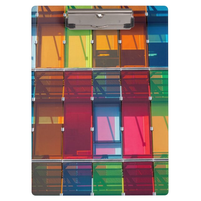 Multicolored commercial building detail clipboard (Front)