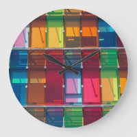 Multicolored commercial building detail