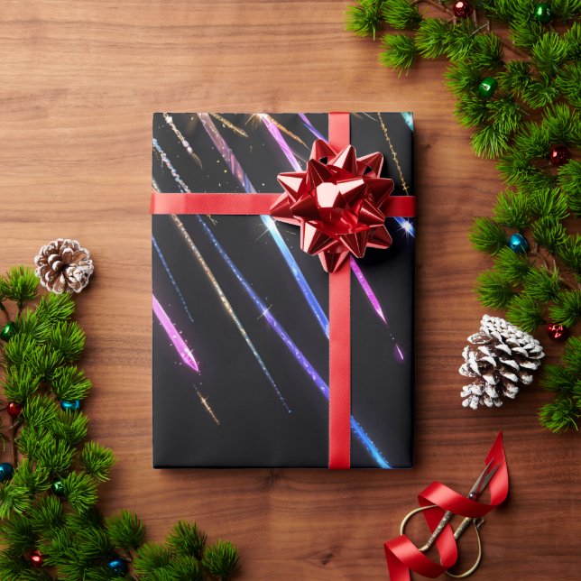 Multicolored Commit Streaks Wrapping Paper (Holiday Gift)