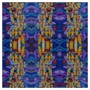 Multicolored Contemporary Playful Geometric Fabric