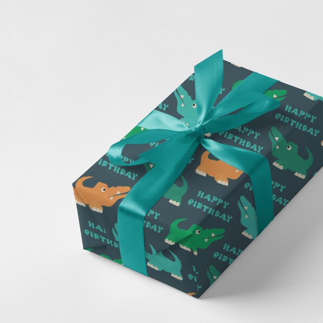 Multicolored Crocodiles Wrapping Paper (Creator Uploaded)