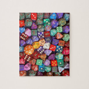 multicolored dice jigsaw puzzle