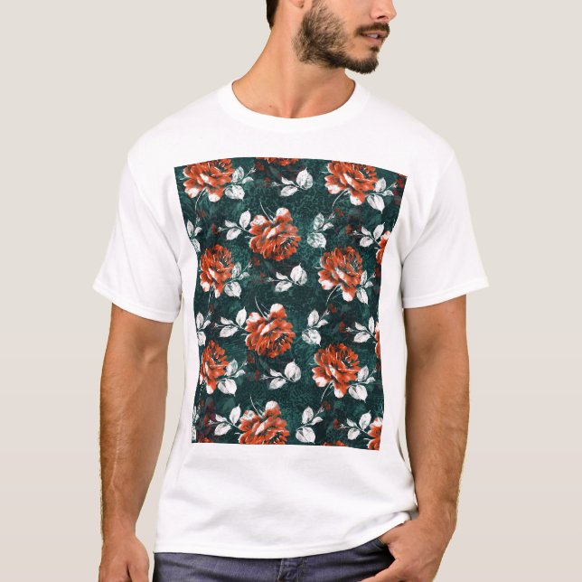 Multicolored Dirty Sub-Batik Texture T-Shirt (Front)