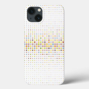 Multicolored dot background iPhone 13 case