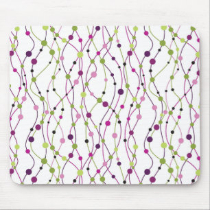 Multicolored dot background mouse mat