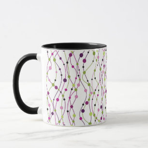 Multicolored dot background mug