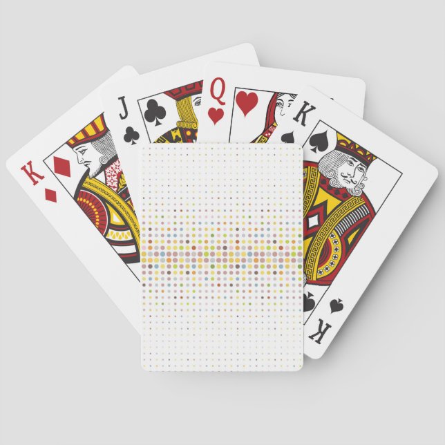 Multicolored dot background playing cards (Back)