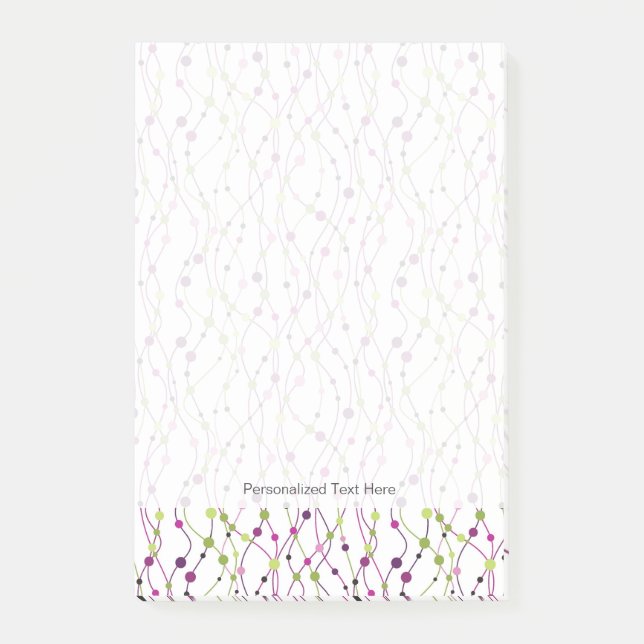 Multicolored dot background post-it notes (Front)