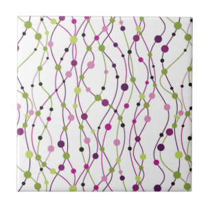 Multicolored dot background tile
