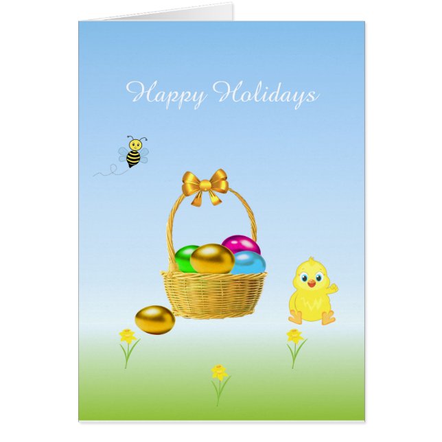 Multicolored Easter Eggs Holidays (Front)