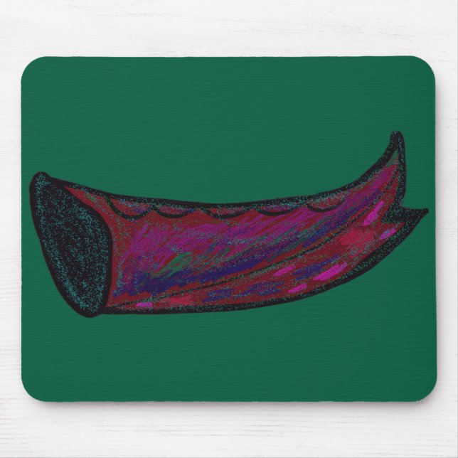 Multicolored Fishtail  Mouse Mat (Front)