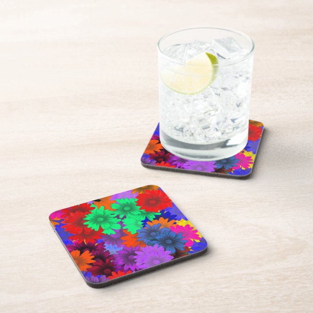 Multicolored floral coaster (Right Side)