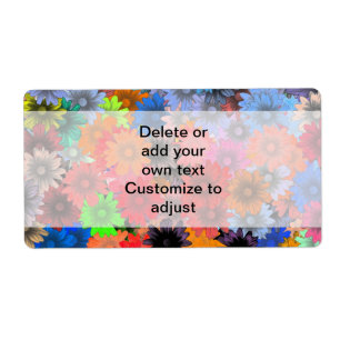 Multicolored floral pattern