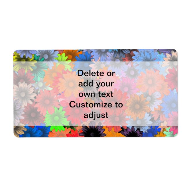 Multicolored floral pattern (Front)