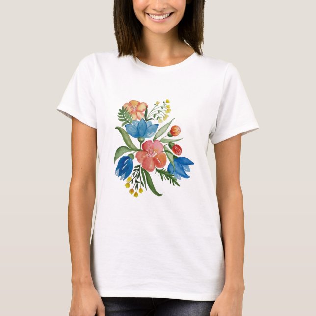  Multicolored flower bouquet T-Shirt (Front)