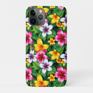 Multicolored Flowers and Leaves Pattern-57577 iPhone 11 Pro Case