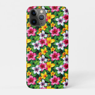 Multicolored Flowers and Leaves Pattern-57577 iPhone 11 Pro Case