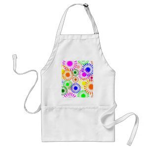 Multicolored Flowers Standard Apron