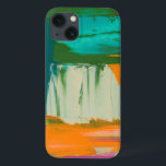 Multicolored Free Expression Painting iPhone 13 Case<br><div class="desc">Jennifer Goldberger created this multicolored free expression painting. Thick paint strokes leaves globs of paint on the work,  making it feel like a layered print. Get yours now!</div>