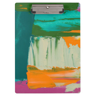 Multicolored Free Expression Painting Clipboard