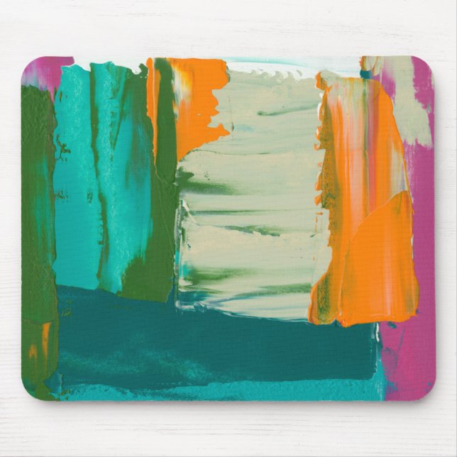 Multicolored Free Expression Painting Mouse Mat (Front)