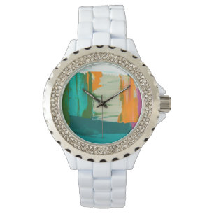 Multicolored Free Expression Painting Watch