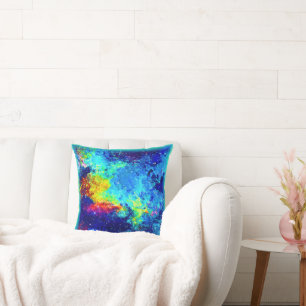 Multicolored Galaxy Design. Buy Now Cushion
