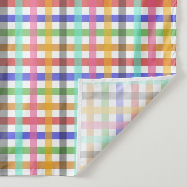 Multicolored Gingham Plaid Pattern Design  Fabric (Creator Uploaded)