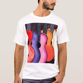 Multicolored Guitar Tee Shirt