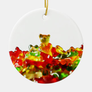 Multicolored Gummy Bears Ceramic Tree Decoration