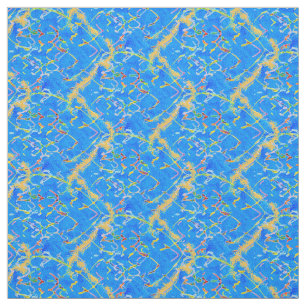 Multicolored Hearts Fabric