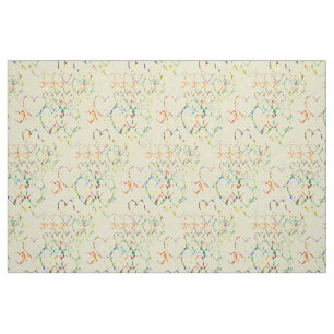 Multicolored Hearts Fabric